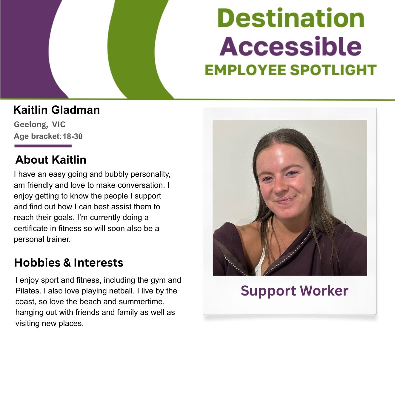 Kaitlin Gladman Profile.